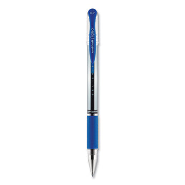 uni-ball® Signo Grip Gel Pen, Stick, Medium 0.7 Mm, Blue Ink, Silver-blue Barrel, Dozen freeshipping - TVN Wholesale